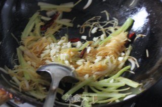 Stir-fried Three Shreds (potatoes, Celery, Onions) recipe