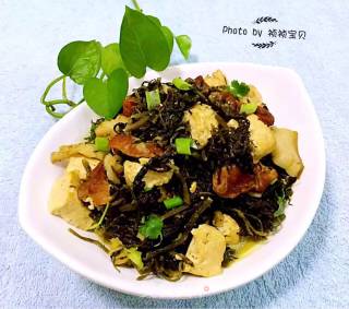 Potherb Mustard Stewed Tofu recipe