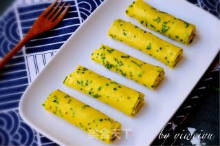 #春食野菜香#wild Garlic Egg Rolls recipe