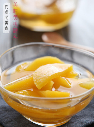 Canned Delicious Yellow Peach recipe