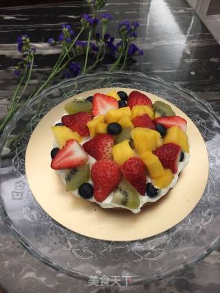 Fruits and Flowers Naked Cake recipe