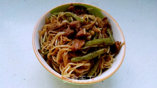 Steamed Noodles with Beans recipe