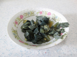 Tofu with Preserved Egg with Shallots recipe