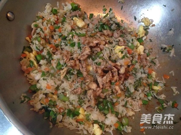 Fried Rice with Walnut and Choy Sum recipe