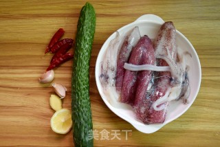 Cucumber Mixed Squid recipe