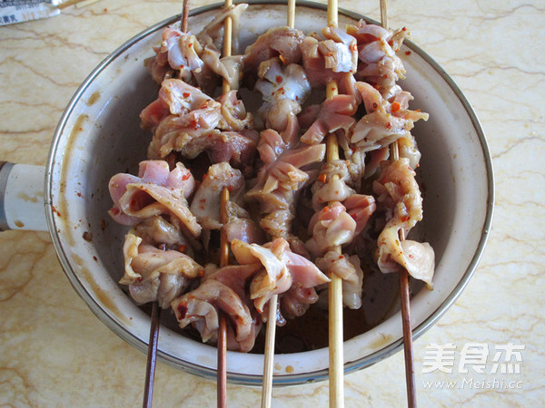 Spicy Grilled Chicken Gizzards recipe