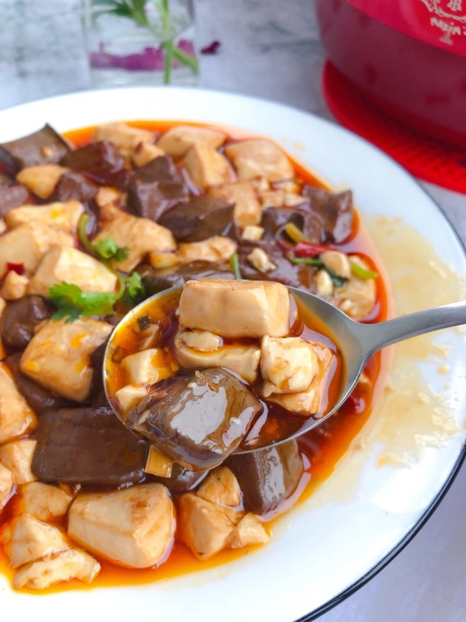 🔥️fragrant, Smooth and Tender‼ ️duck Blood Tofu recipe