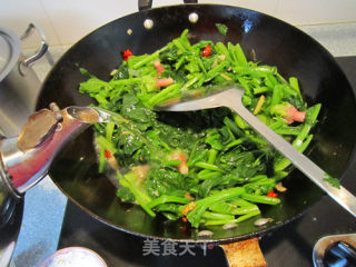 Red-billed Green Parrots that are Planted in Autumn and Harvested in Spring --- Stewed Spinach recipe