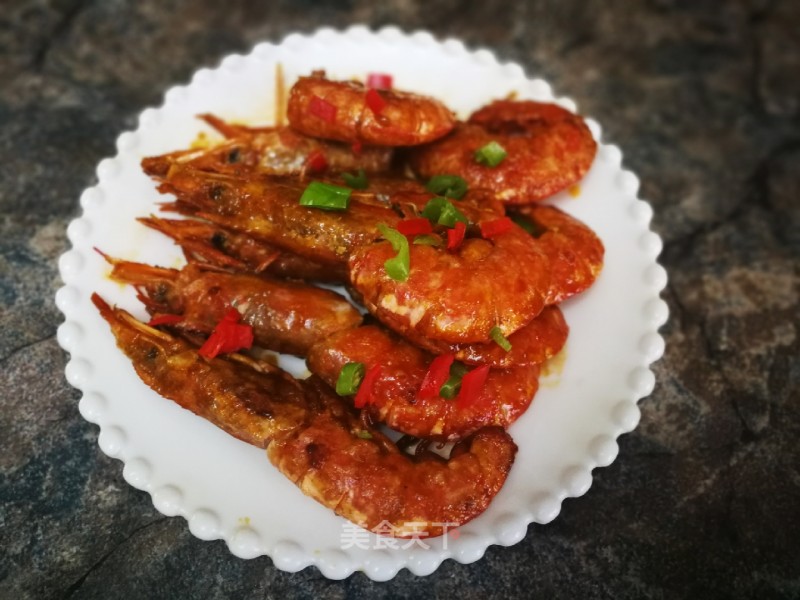 Braised Shrimp in Tomato Sauce and Oil recipe