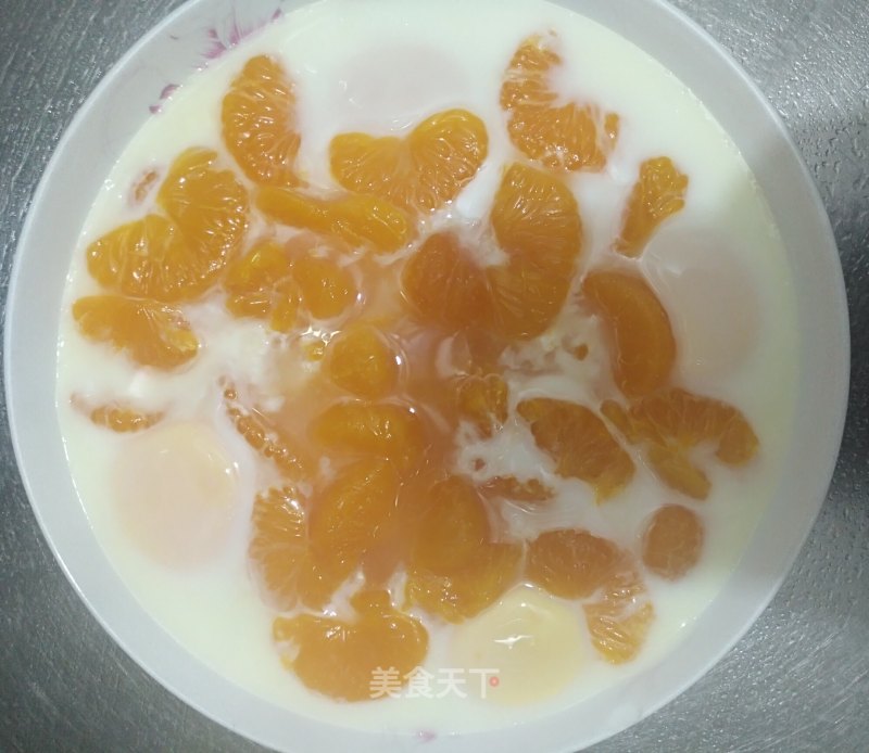 Tangerine Sliced Steamed Egg recipe