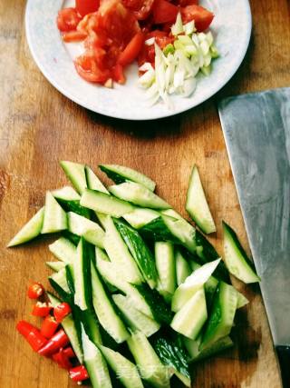 Scrambled Eggs with Cucumber recipe
