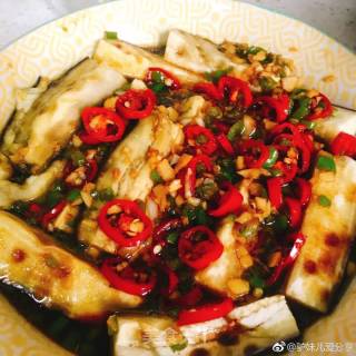 Steamed Eggplant with Garlic recipe