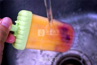 Cantaloupe Coconut Milk Dragon Fruit Popsicle recipe