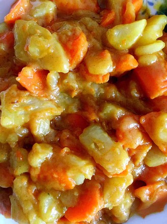 Curry Potatoes with Carrots recipe