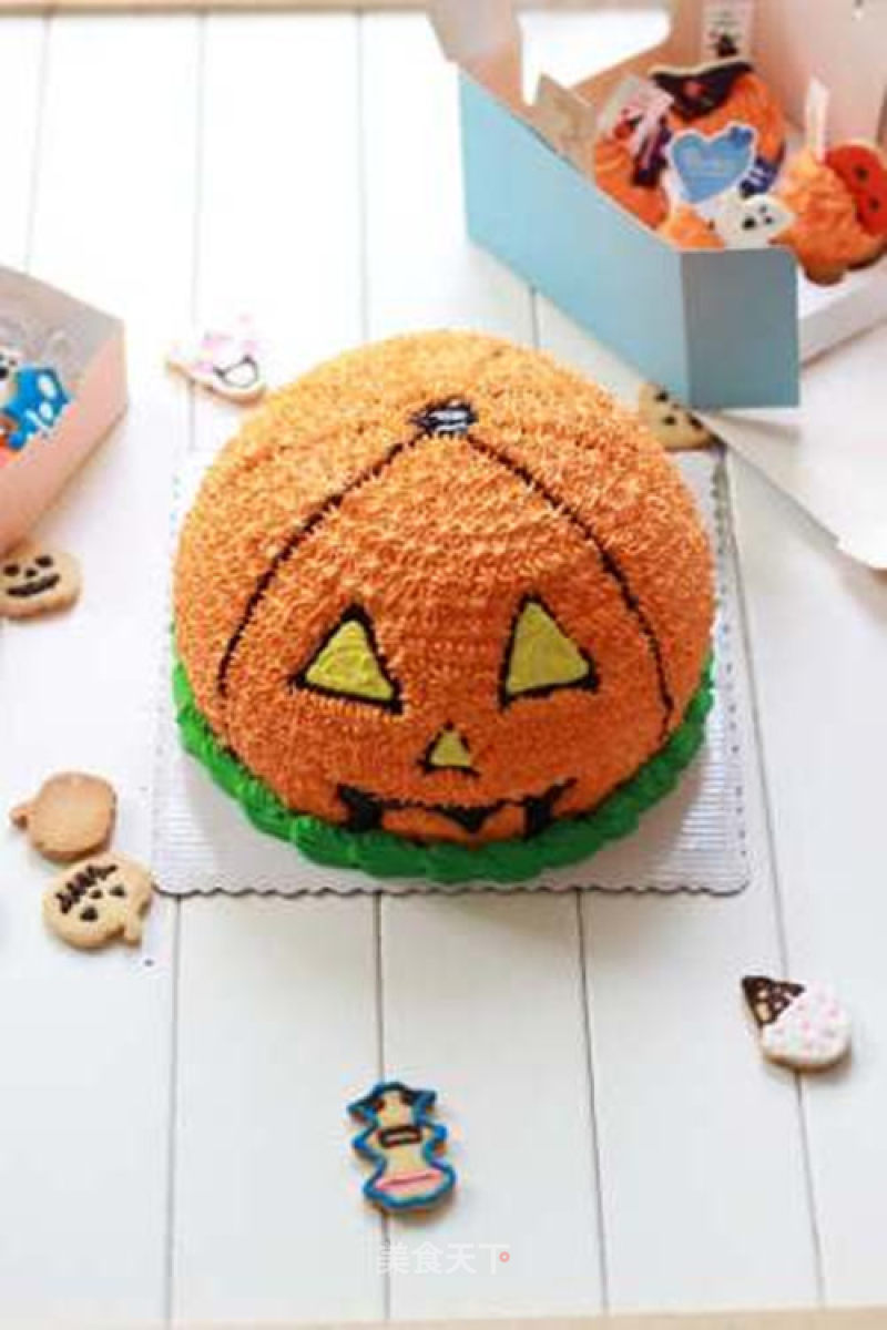 [tomato Recipe] Halloween Crazy Party Series-halloween Pumpkin Cake recipe
