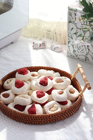Ten Minutes to Get Crunchy Marshmallow Biscuits, Super Fast and Small recipe