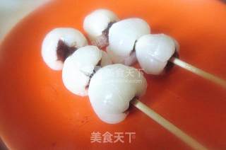 Yogurt Lychee Skewers recipe