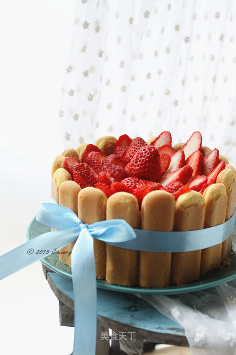 Strawberry Charlotte Cake recipe