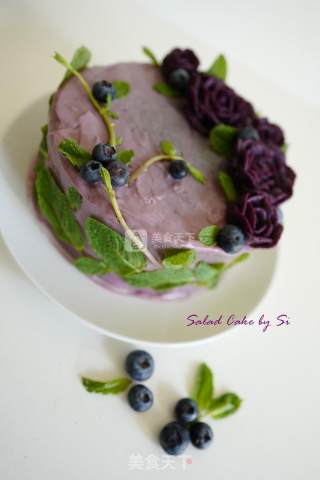 #aca烤明星大赛#purple Potato Salad Cake recipe