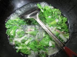 Boiled Vermicelli with Bacon and Cabbage recipe