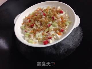 Steamed Tofu with Seafood Flavor recipe