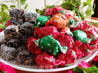 Coconut, Red Dates, Sesame and Walnut Candy recipe