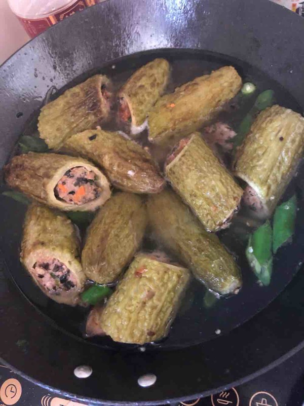 Bitter Gourd Stuffed Meat recipe