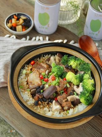 Claypot Rice with Tempeh Spare Ribs