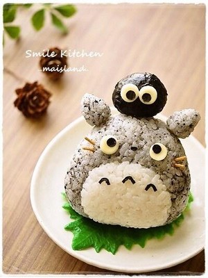 My Neighbor Totoro and Briquettes Elf Onigiri recipe