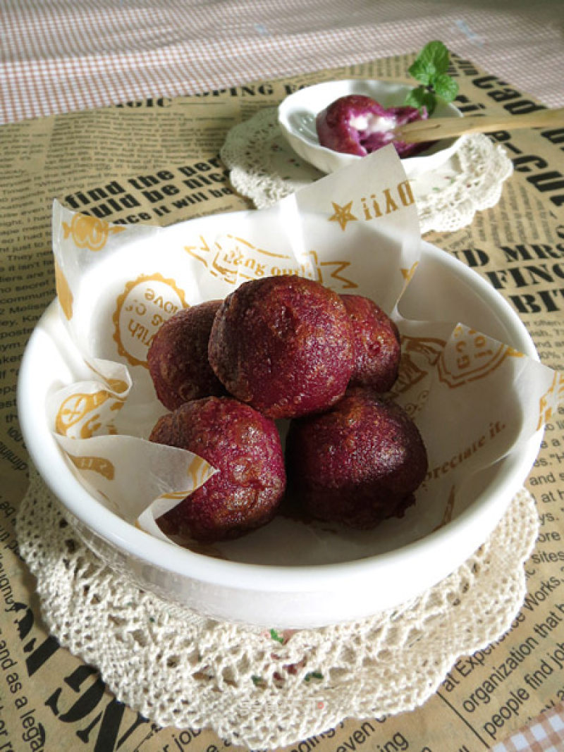 Salad Filling Purple Potato Balls recipe