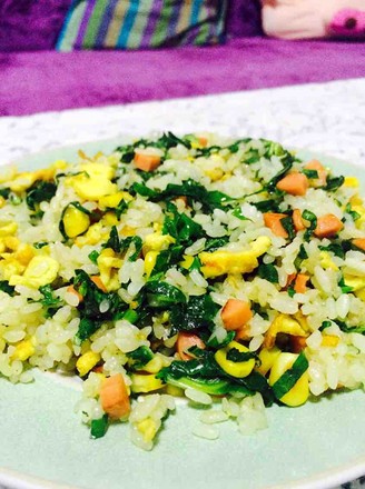 Fried Rice with Kale Ham and Egg