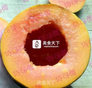 #aca烤明星大赛# Apple-flavored Papaya Milk recipe