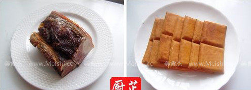 Stir-fried Bean Curd with Hunan Bacon recipe