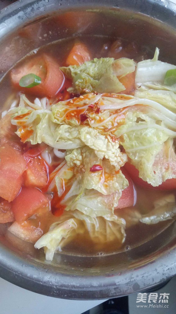 Spicy Tomato Noodle Soup recipe
