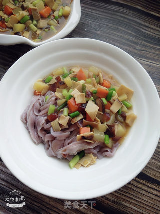 Suzaozi Purple Sweet Potato Hand Rolled Noodles recipe