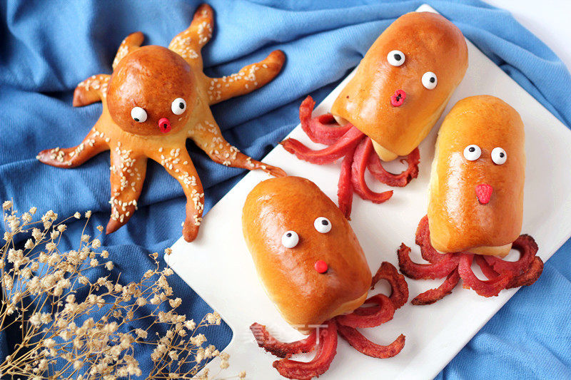 Fun and Delicious Breakfast Bag [octopus Brother Bread] recipe