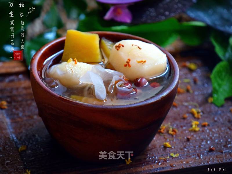 Water Chestnut, Sweet Potato and Red Bean Soup recipe