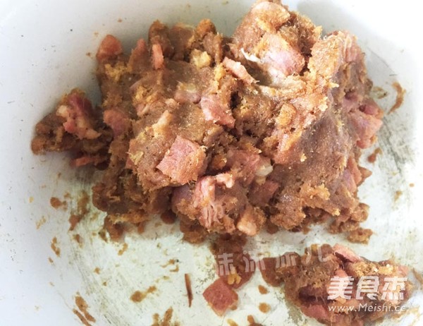 Pork Floss and Bacon Open Crisp recipe