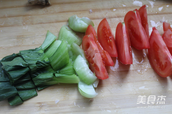 Tomato Meatballs Cut Roe recipe