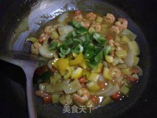 【curry Potatoes and Shrimp】----delicious and Refreshing recipe