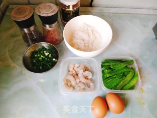 Fried Konjac Rice with Egg and Shrimp recipe