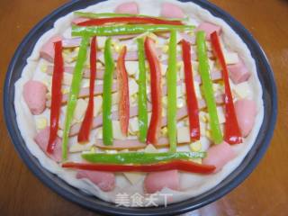 [diy New Orleans Bbq Pizza] Produced by Xiaowenzi~! [diy Ham Double-layer Pizza] recipe