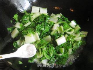 Green Vegetables and Shrimp Noodle Soup recipe