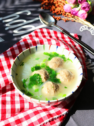 Beef Balls and Vermicelli Soup