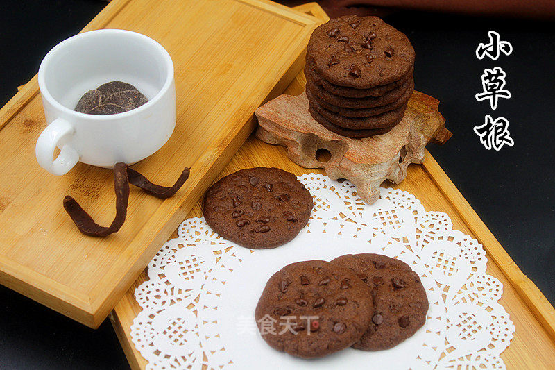 #aca烤明星大赛#chocolate Bean Cookies recipe