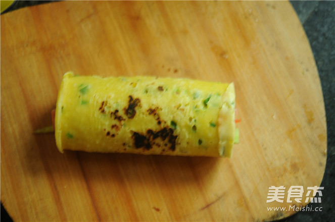 Color Vegetable Cheese Burrito recipe