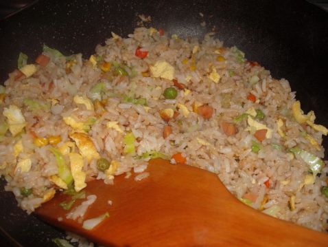 Mixed Vegetable Egg Fried Rice recipe