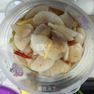 Radish Slices in Sauce recipe