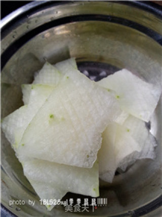 Fried Steamed Winter Melon with Tempeh recipe