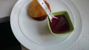 French Red Wine Fried Foie Gras recipe